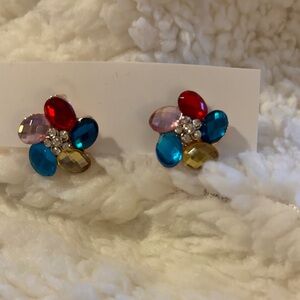 Colorful Flower Stud Earrings